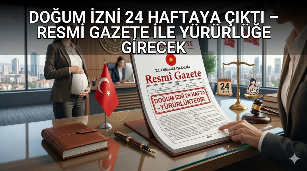DOĞUM İZNİ 24 HAFTAYA ÇIKTI – RESMİ GAZETE İLE YÜRÜRLÜĞE GİRECEK